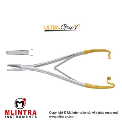UltraGripX™ TC Mathieu Needle Holder With Interior Ratchet Stainless Steel, 20 cm - 8" UltraGripX™ TC Mathieu Needle Holder With Interior Ratchet Stainless Steel, 20 cm - 8"